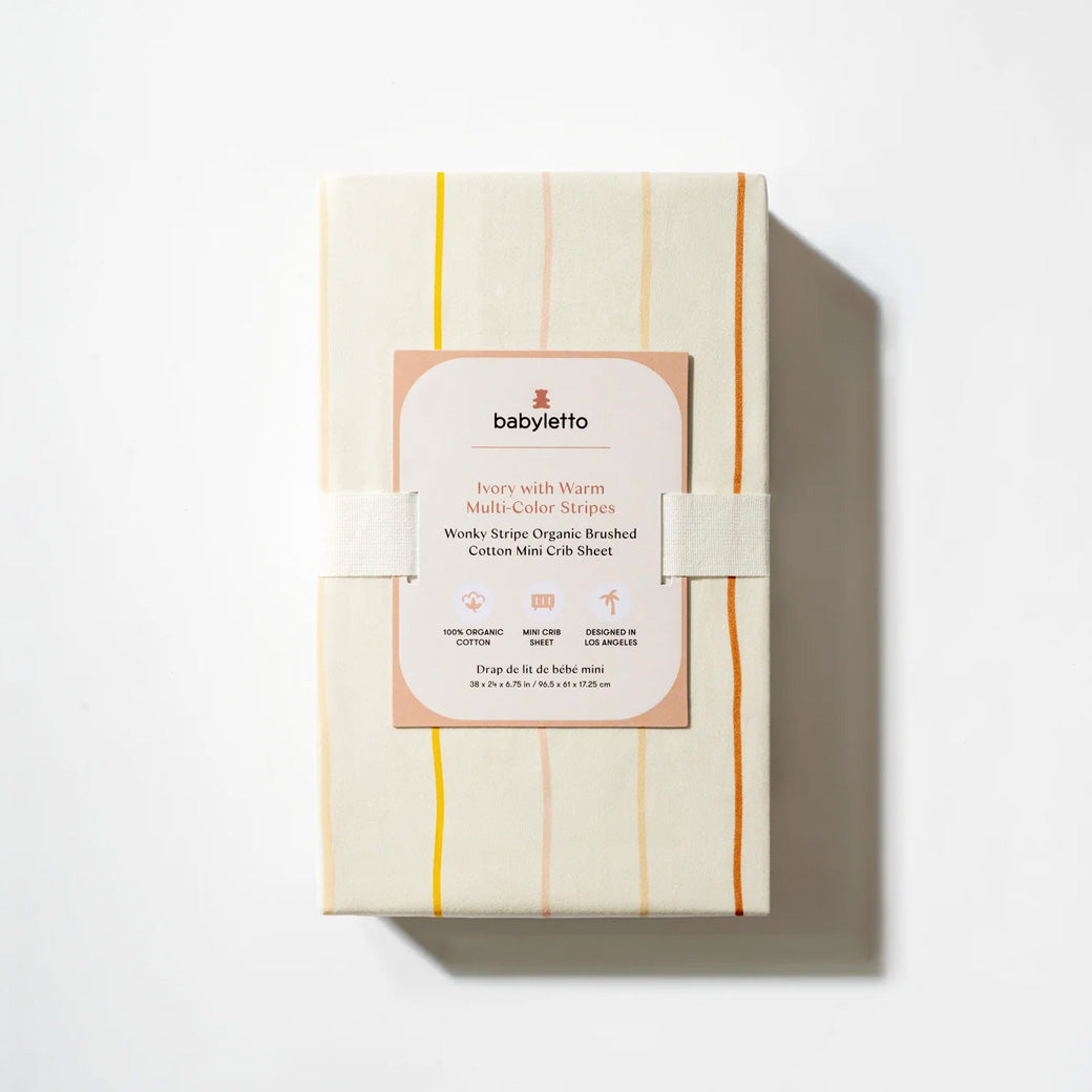 Mini Crib Sheet in GOTS Certified Organic Brushed Cotton