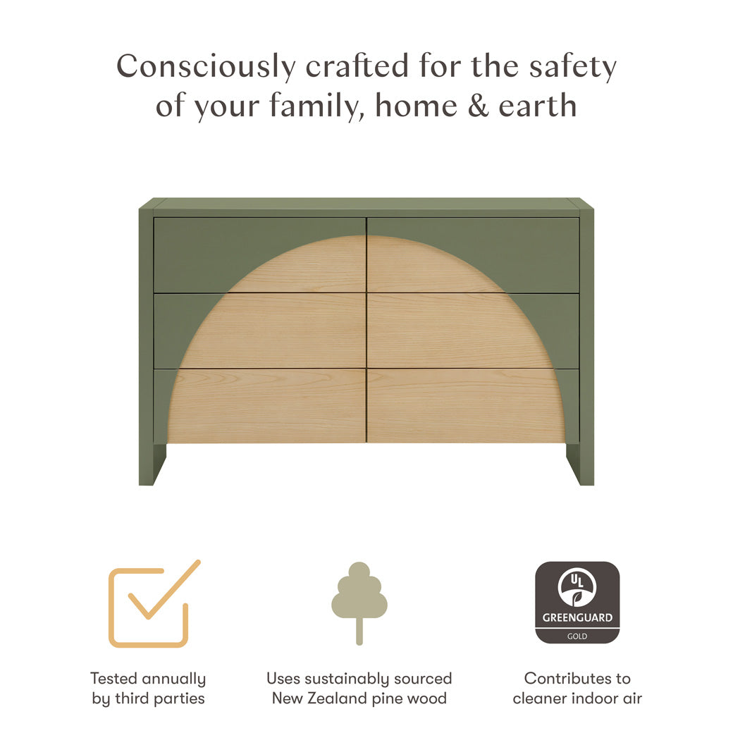 Moab 6-Drawer Assembled Dresser
