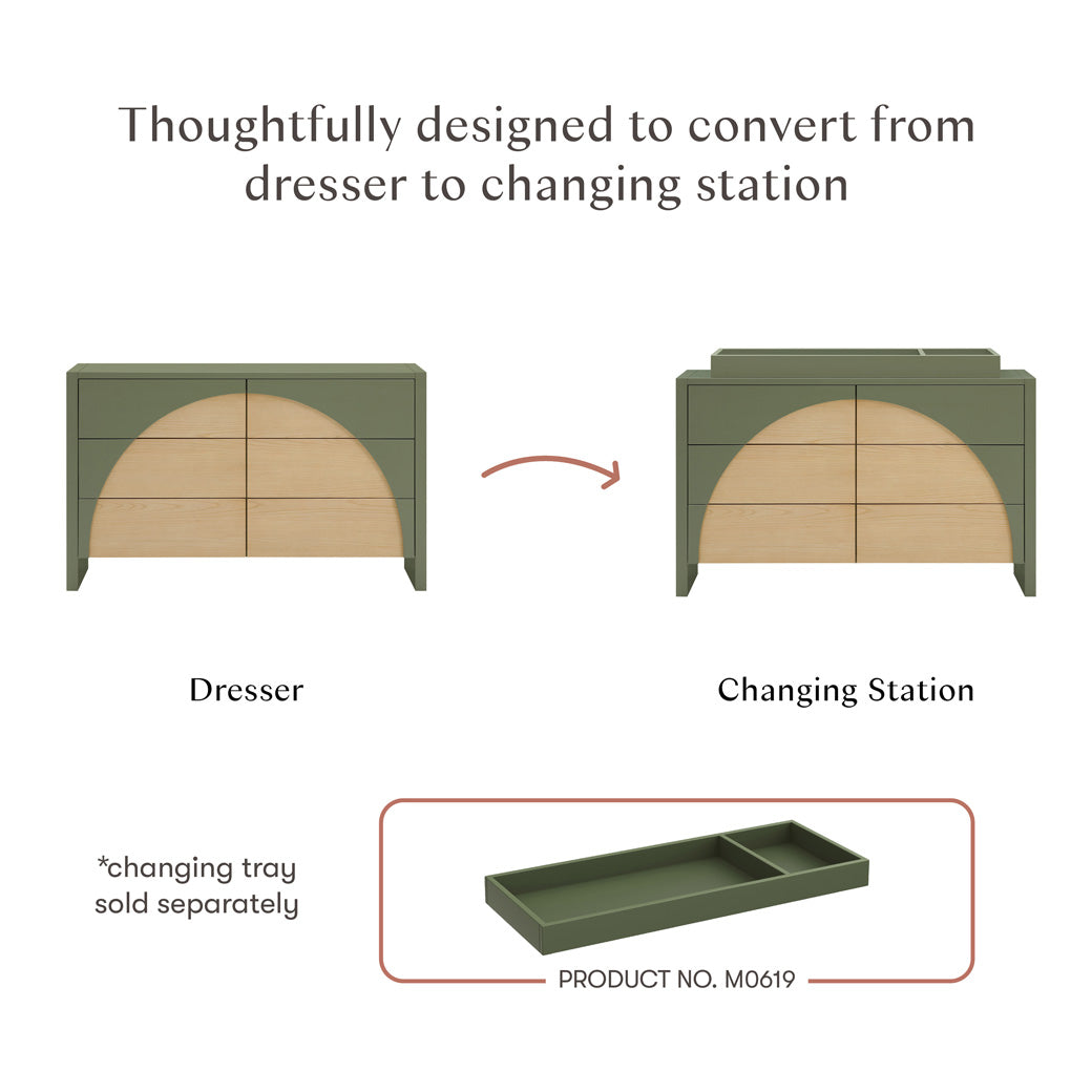 Moab 6-Drawer Assembled Dresser
