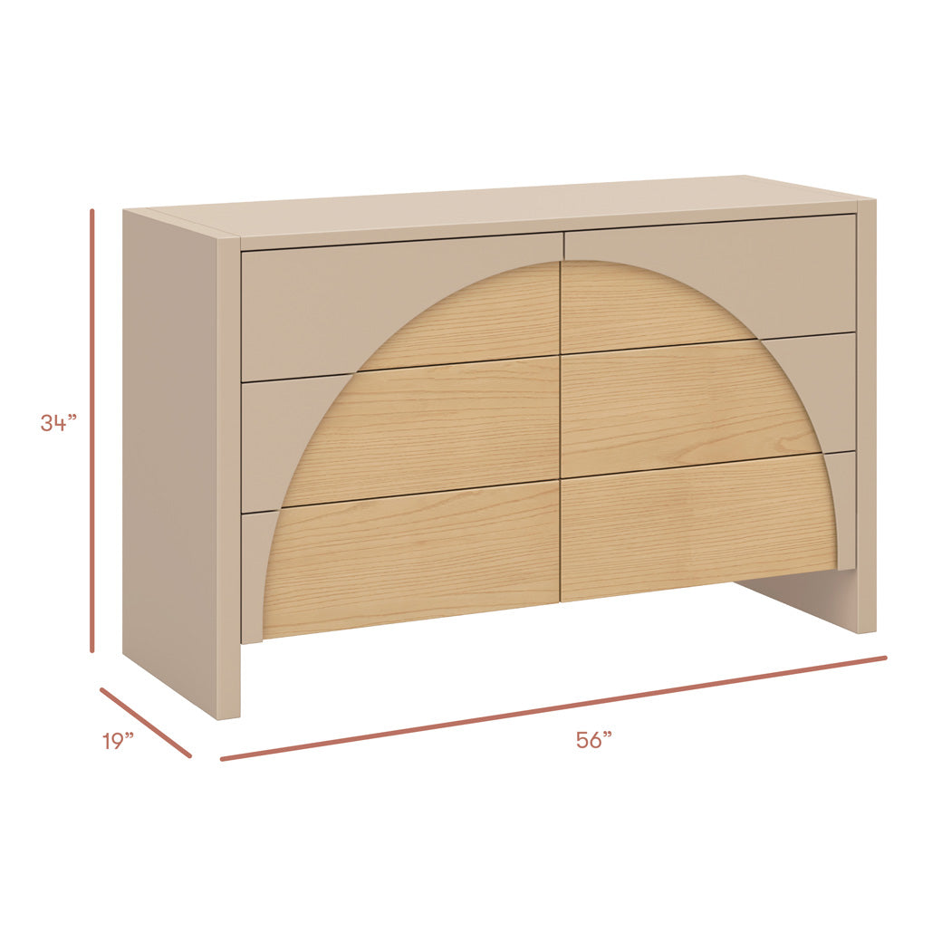 Moab 6-Drawer Assembled Dresser