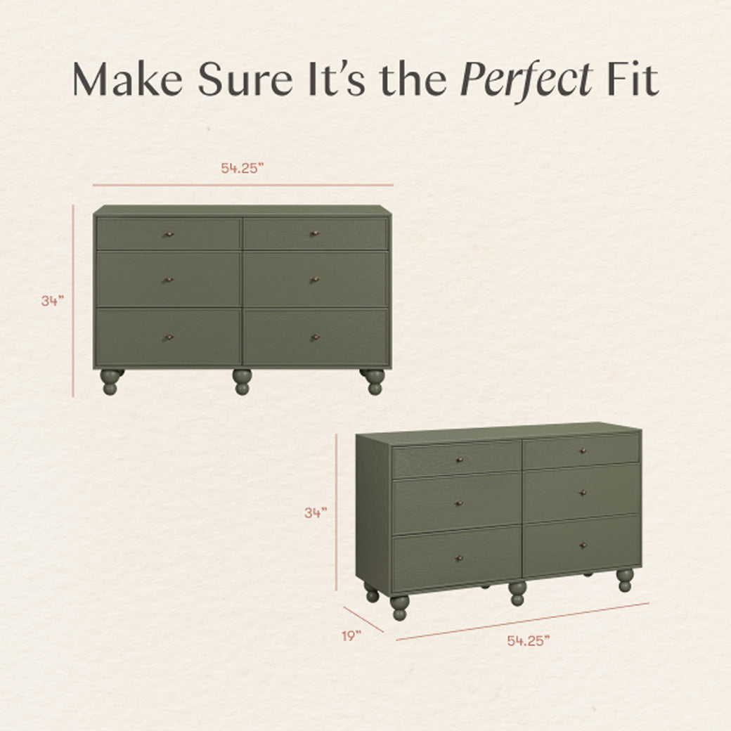 Astre 6-Drawer Wide Assembled Dresser (54") by Nate Berkus