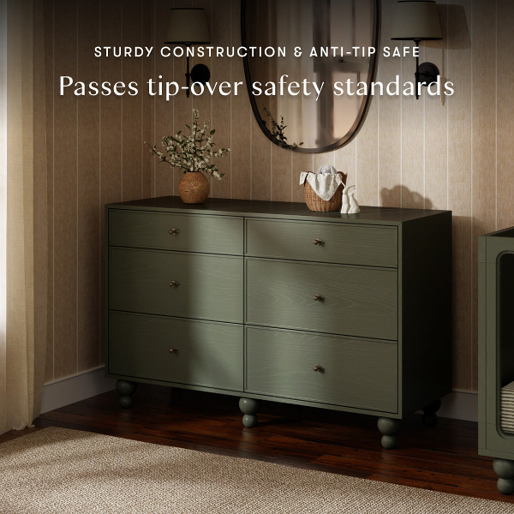 Astre 6-Drawer Wide Assembled Dresser (54") by Nate Berkus