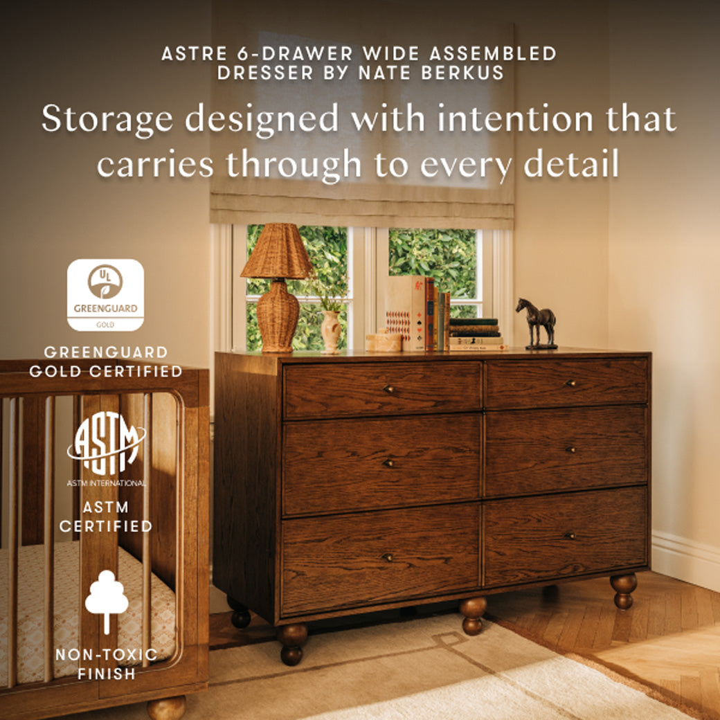 Astre 6-Drawer Wide Assembled Dresser (54") by Nate Berkus