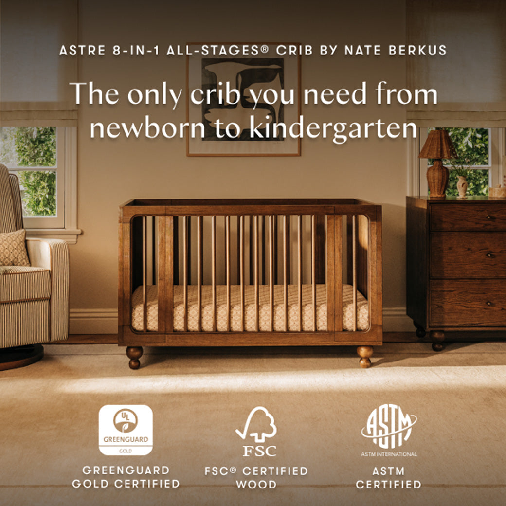 Astre All-Stages 8-in-1 Crib with Bassinet & Toddler Bed Kits by Nate Berkus