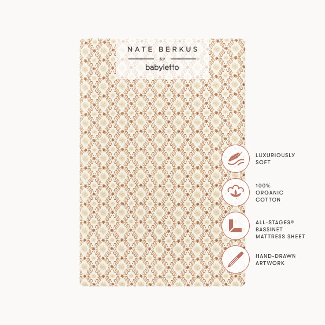 All-Stages Bassinet Sheet in GOTS Certified Organic Brushed Cotton