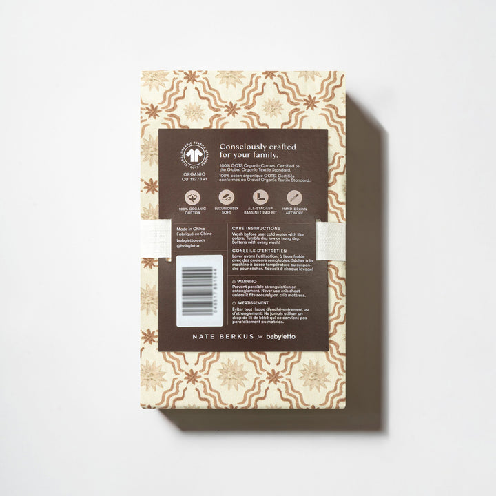 All-Stages Bassinet Sheet in GOTS Certified Organic Brushed Cotton