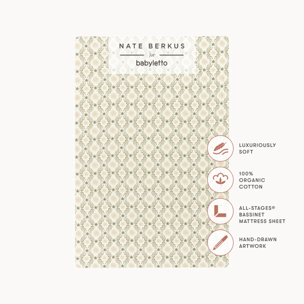 All-Stages Bassinet Sheet in GOTS Certified Organic Brushed Cotton
