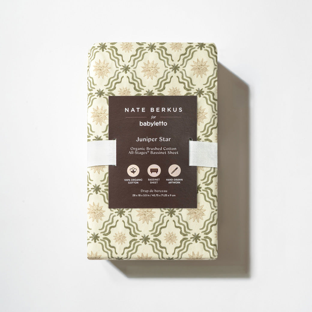 All-Stages Bassinet Sheet in GOTS Certified Organic Brushed Cotton