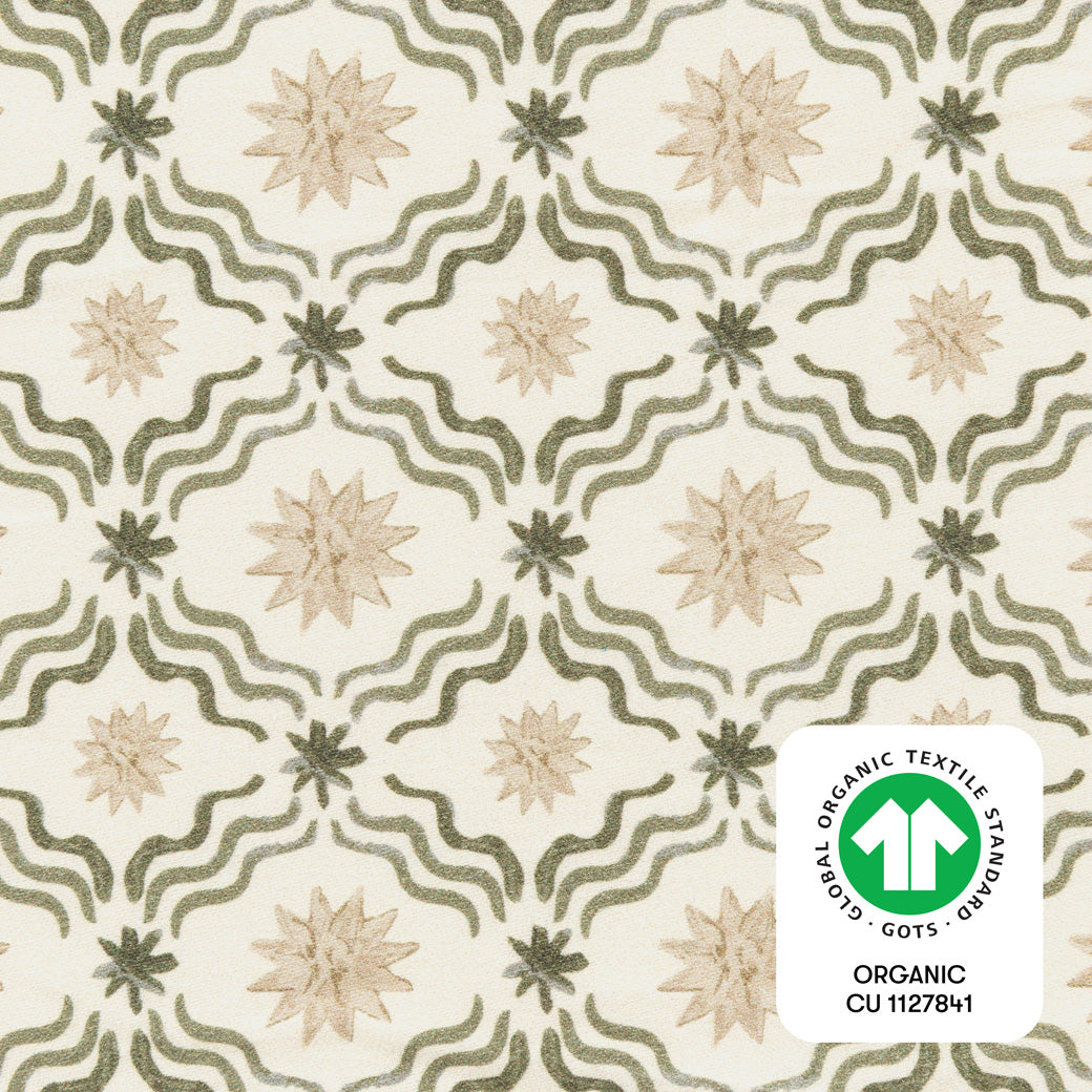 All-Stages Midi Crib Sheet in GOTS Certified Organic Brushed Cotton