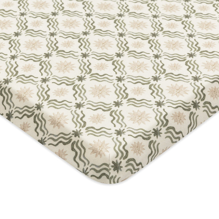All-Stages Midi Crib Sheet in GOTS Certified Organic Brushed Cotton