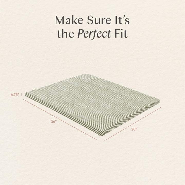 All-Stages Midi Crib Sheet in GOTS Certified Organic Brushed Cotton