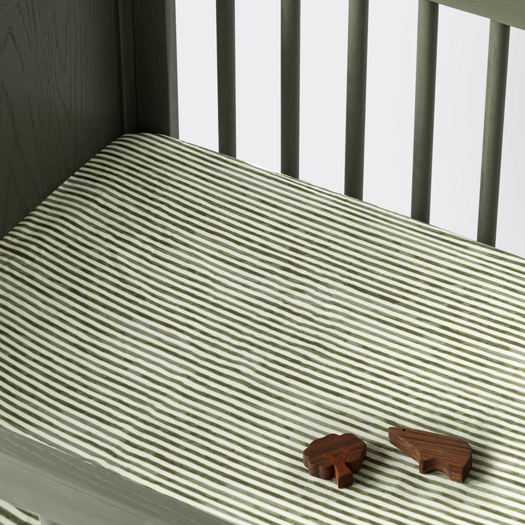 All-Stages Midi Crib Sheet in GOTS Certified Organic Brushed Cotton