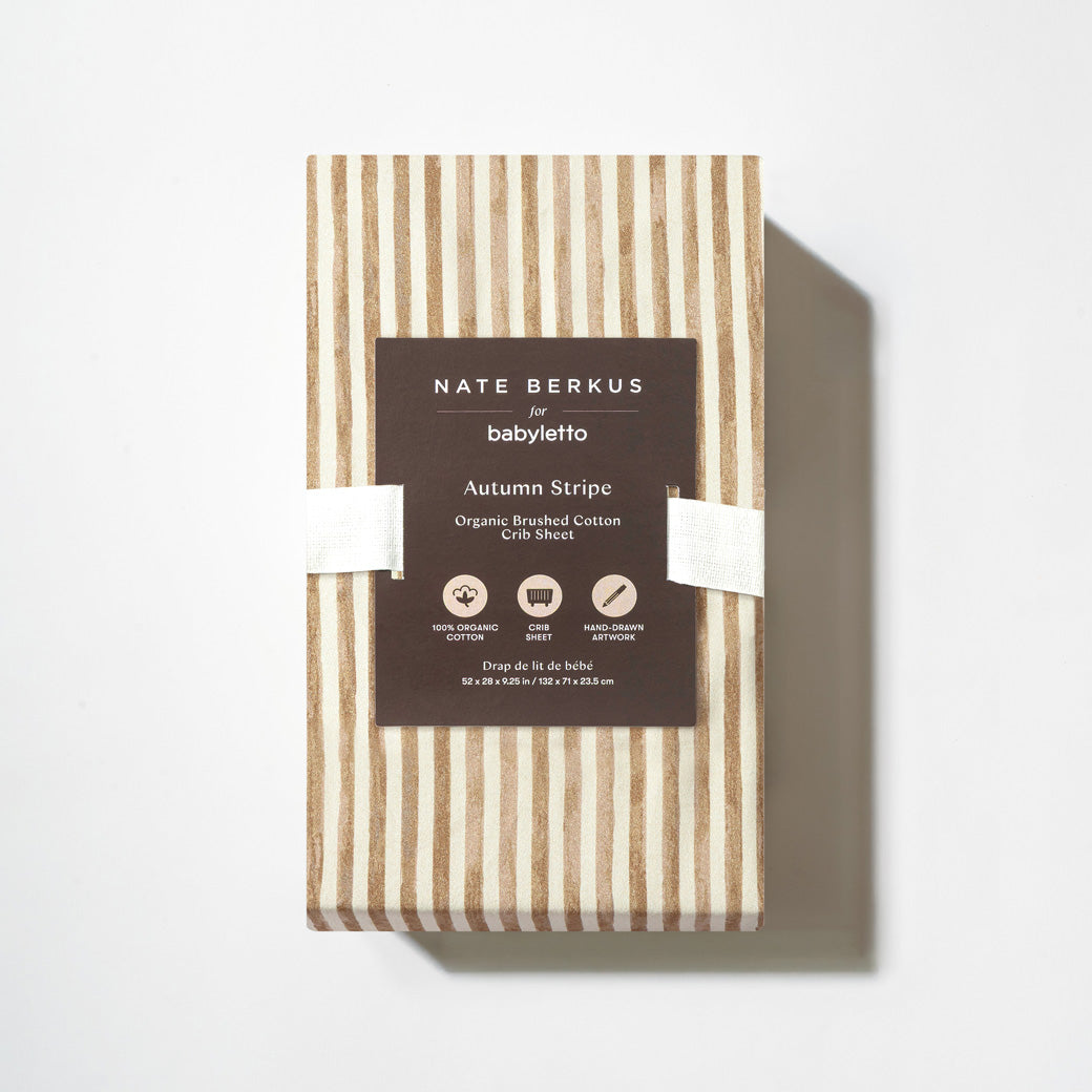 Crib Sheet in GOTS Certified Organic Brushed Cotton
