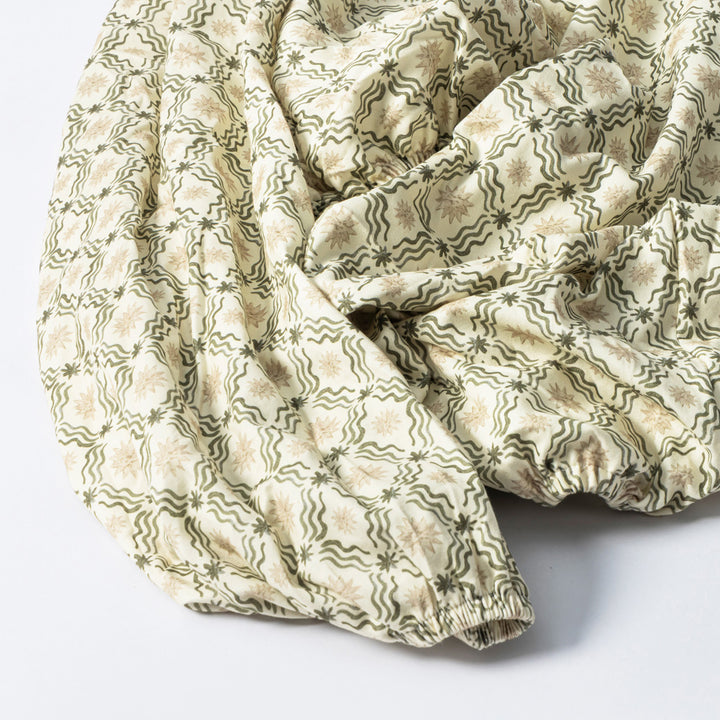 Crib Sheet in GOTS Certified Organic Brushed Cotton