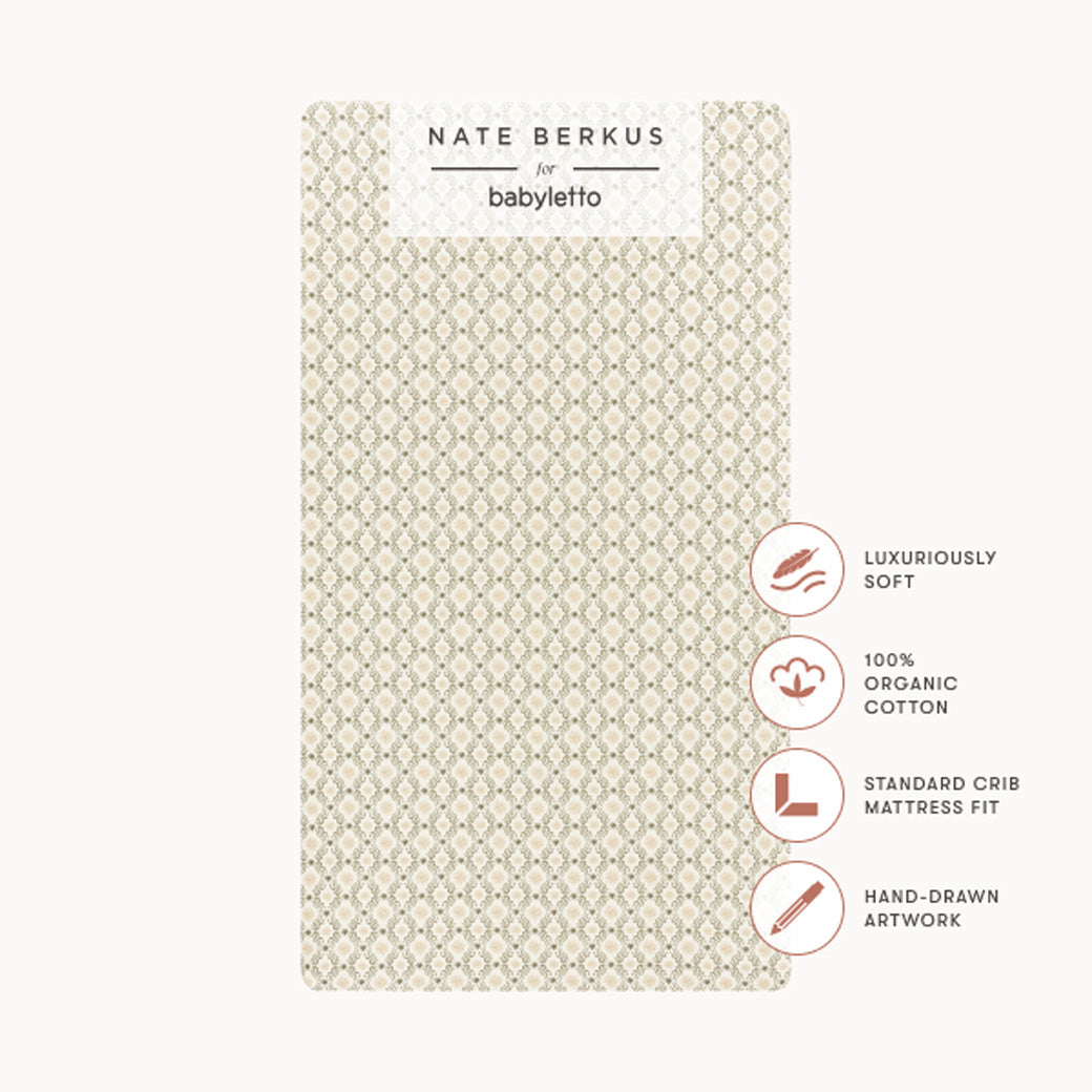 Crib Sheet in GOTS Certified Organic Brushed Cotton