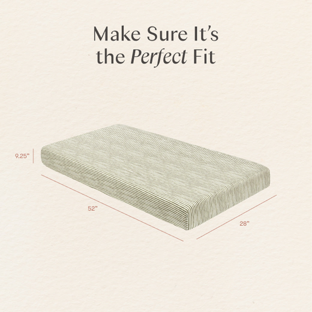 Crib Sheet in GOTS Certified Organic Brushed Cotton