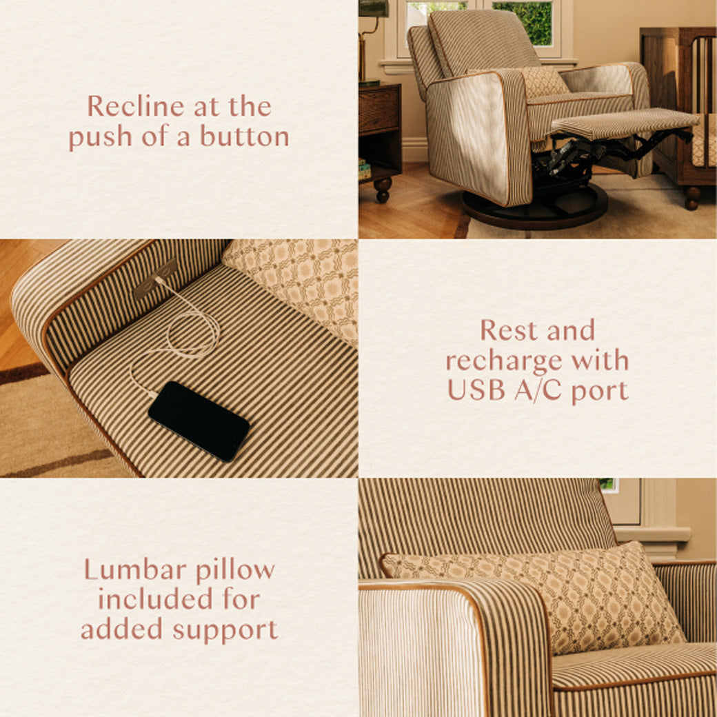 Sigi Electronic Glider Recliner by Nate Berkus