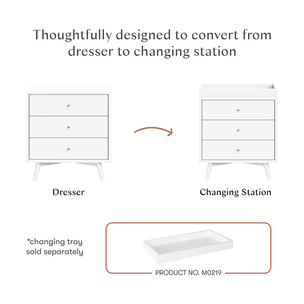 Palma 3-Drawer Assembled Dresser