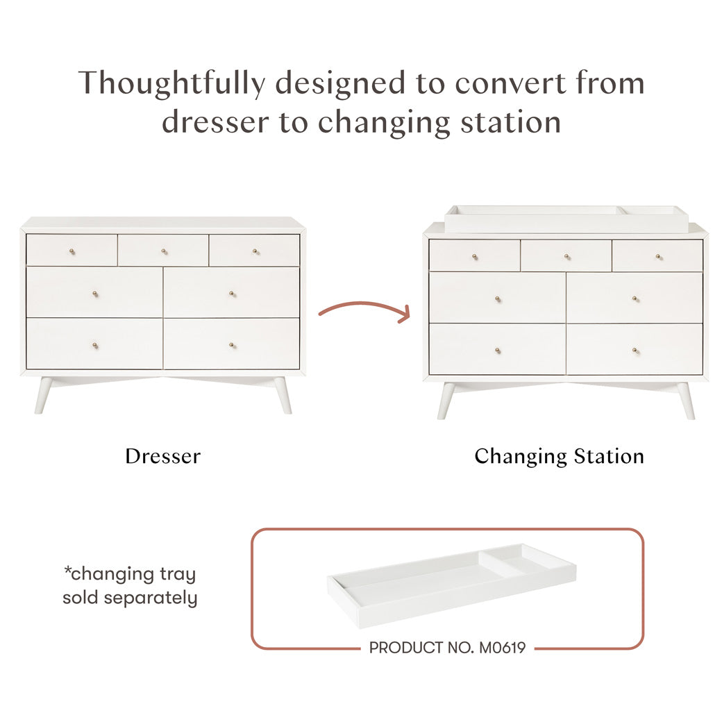 Palma 7-Drawer Assembled Double Dresser