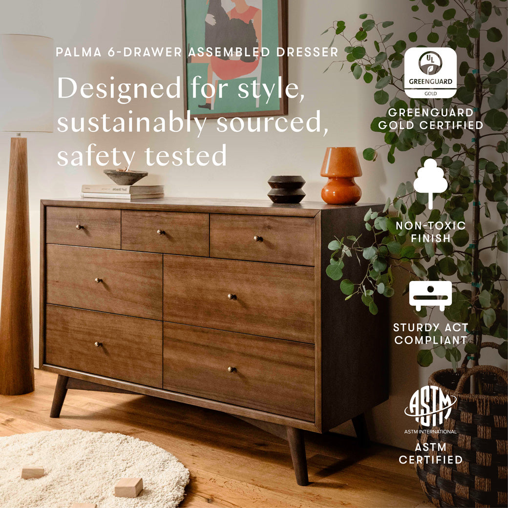 Palma 7-Drawer Assembled Double Dresser