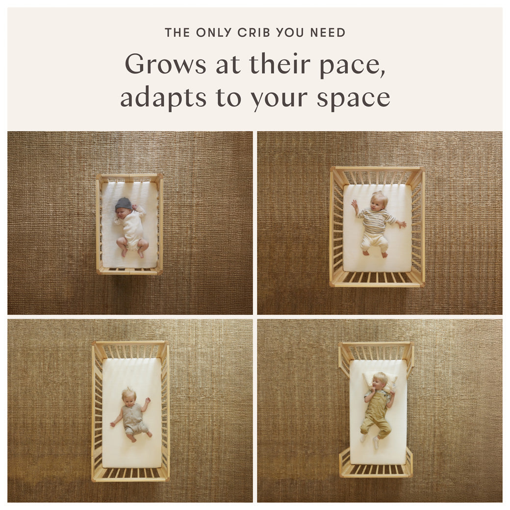 Palma 8-in-1 Convertible All-Stages Crib with Bassinet & Toddler Bed Kits