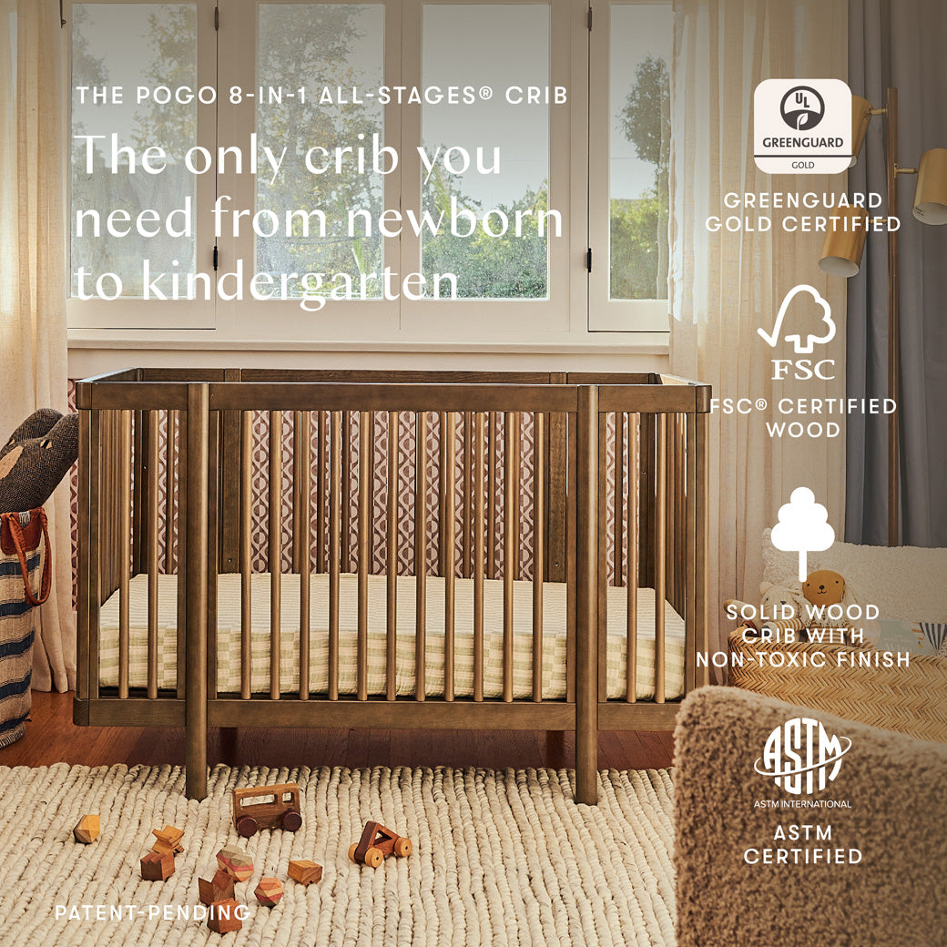Pogo 8-in-1 Convertible Crib with All-Stages Conversion Kits