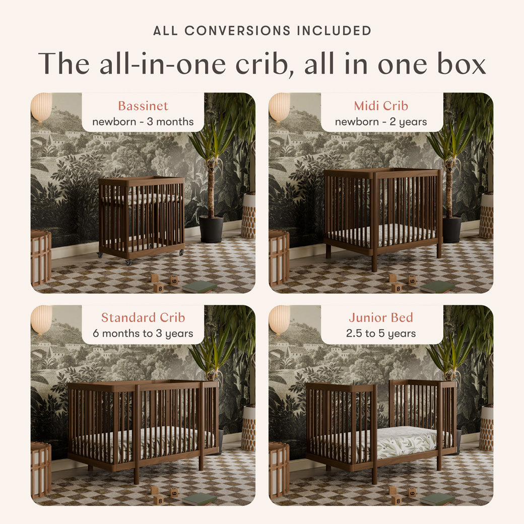 Pogo 8-in-1 Convertible Crib with All-Stages Conversion Kits