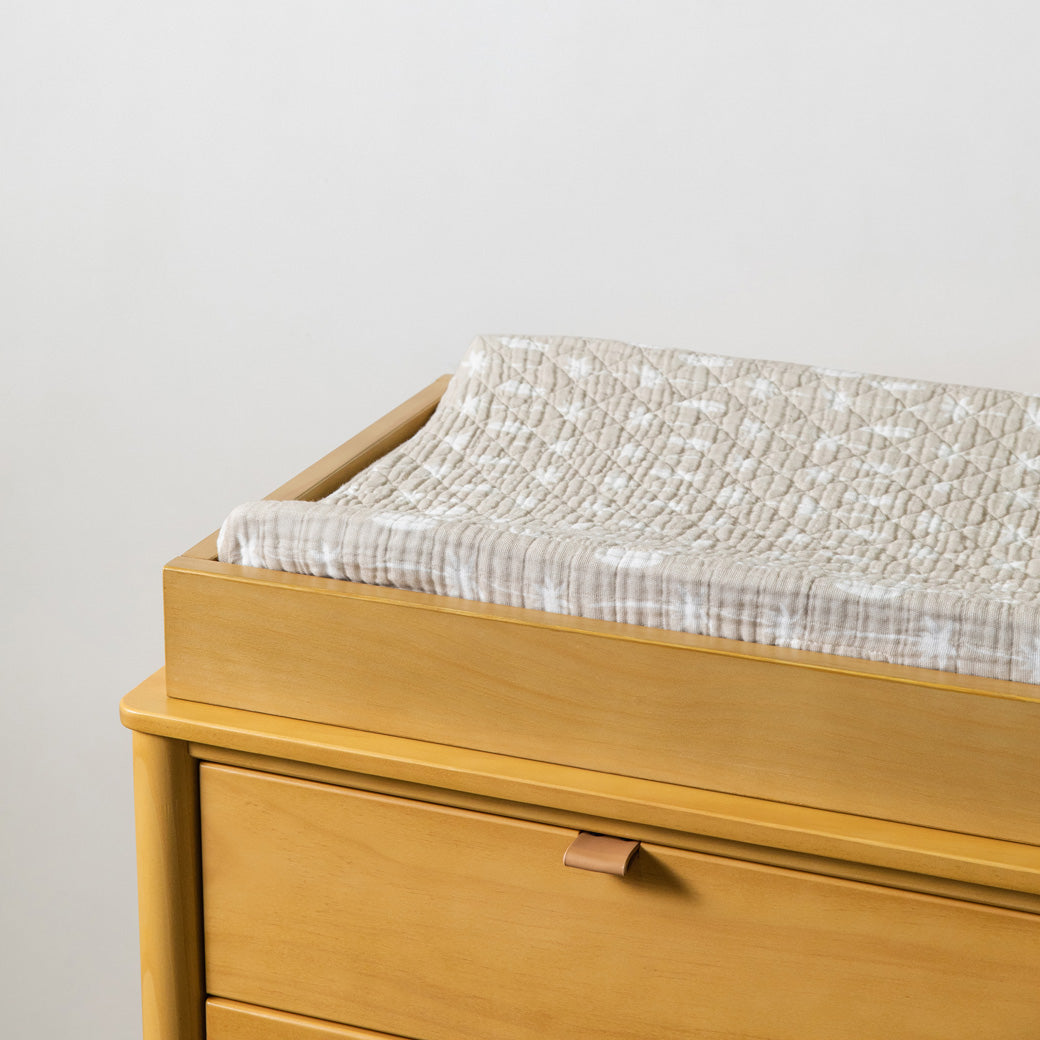 Babyletto Quilted Changing Pad Cover In GOTS Certified Organic Muslin Cotton Modern Nursery