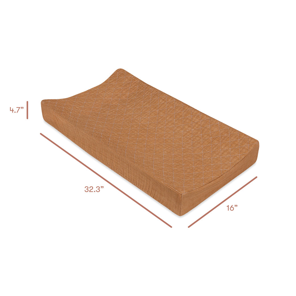 Quilted Changing Pad Cover In GOTS Certified Organic Muslin Cotton