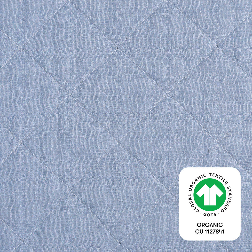 Quilted Changing Pad Cover In GOTS Certified Organic Muslin Cotton