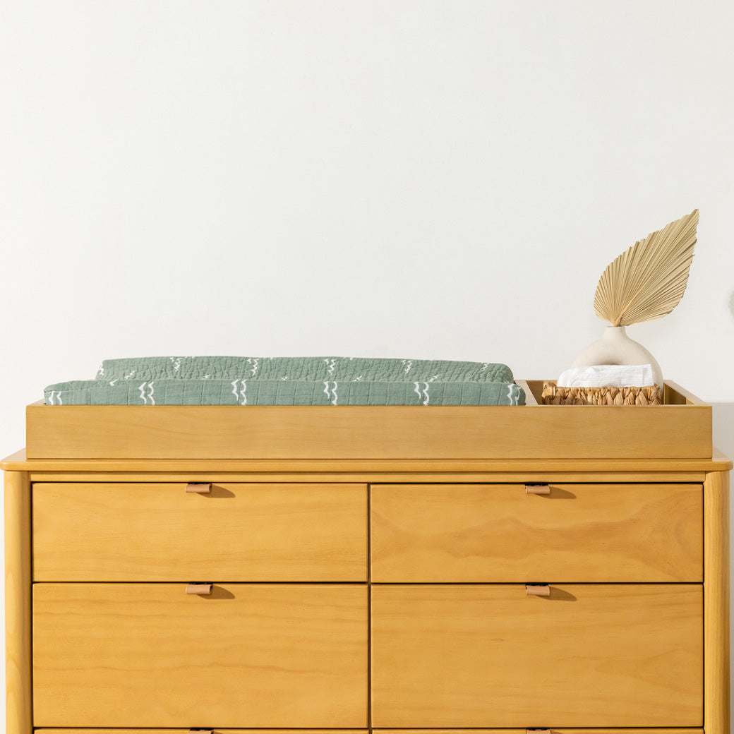 Quilted Changing Pad Cover In GOTS Certified Organic Muslin Cotton