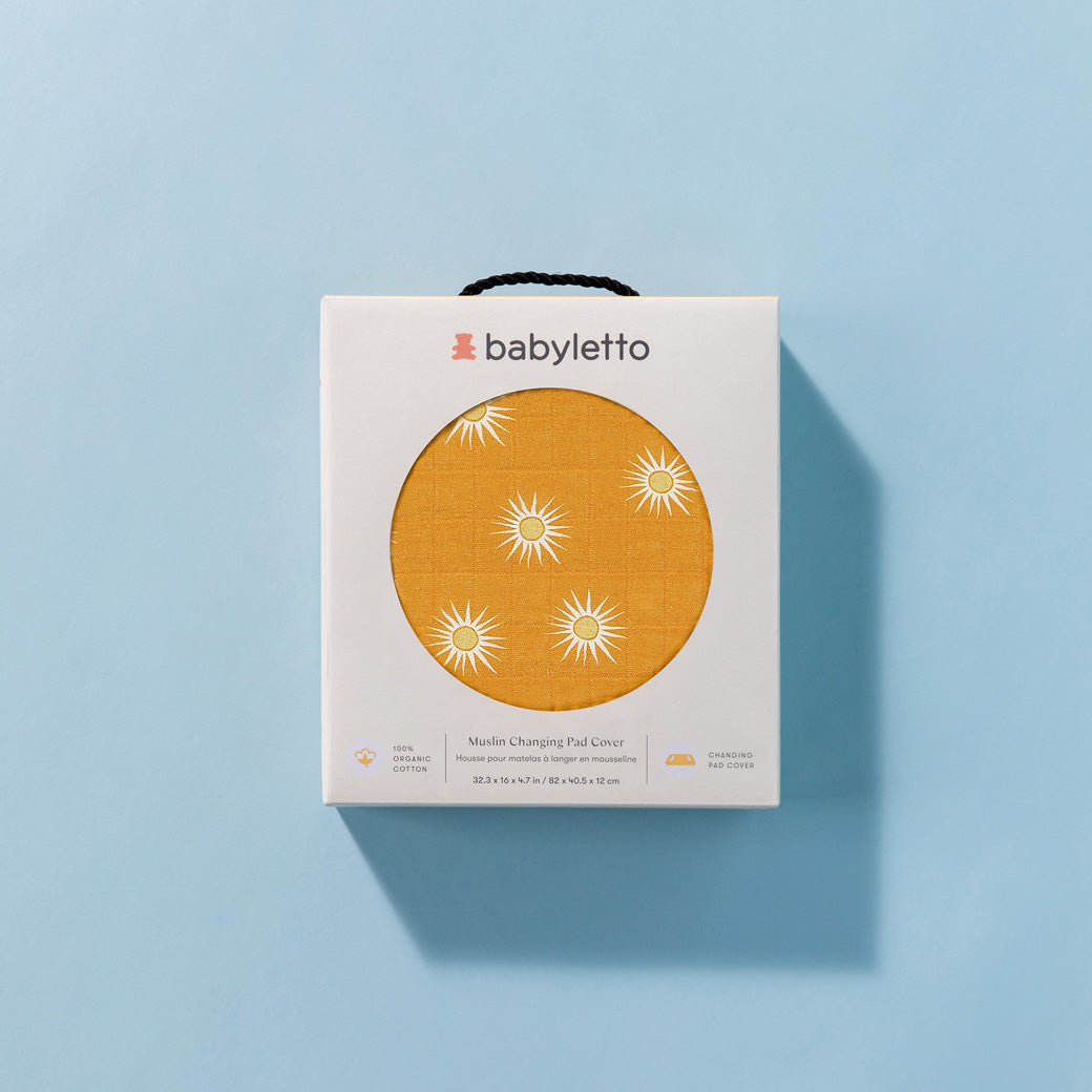 Quilted Changing Pad Cover In GOTS Certified Organic Muslin Cotton