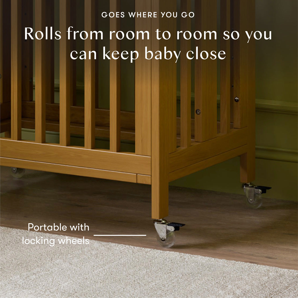 Rolli 9-in-1 Convertible All-Stages Crib with Bassinet & Toddler Bed Conversion Kits