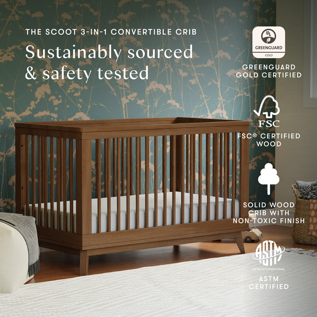 Babyletto Scoot 3-in-1 Convertible Crib + Toddler Rail | Modern