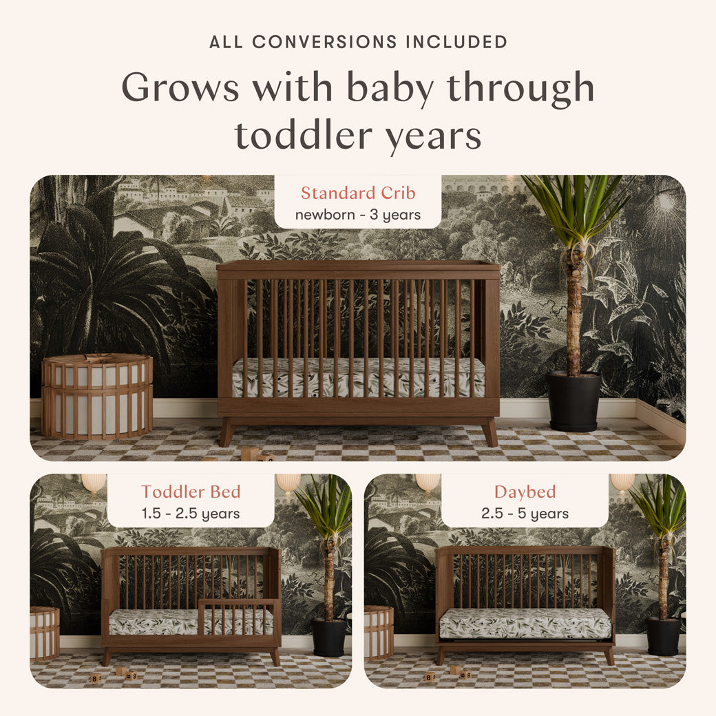 Babyletto Scoot 3-in-1 Convertible Crib + Toddler Rail | Modern