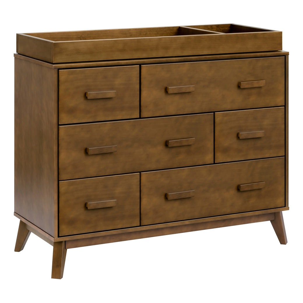 Babyletto Scoot 6-Drawer Dresser with changing tray in -- Color_Natural Walnut
