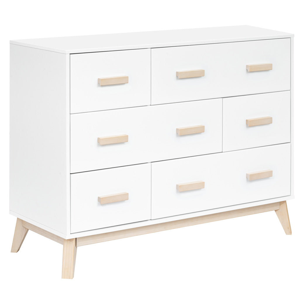 Babyletto Scoot 6-Drawer Dresser in -- Color_White / Washed Natural
