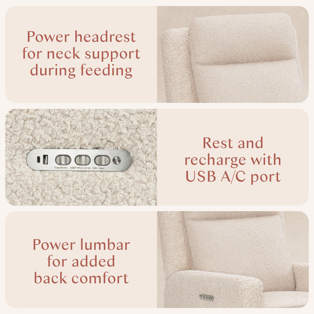 Sigi Pro Power Recliner & Swivel Glider with Power Adjustable Headrest & Lumbar Support