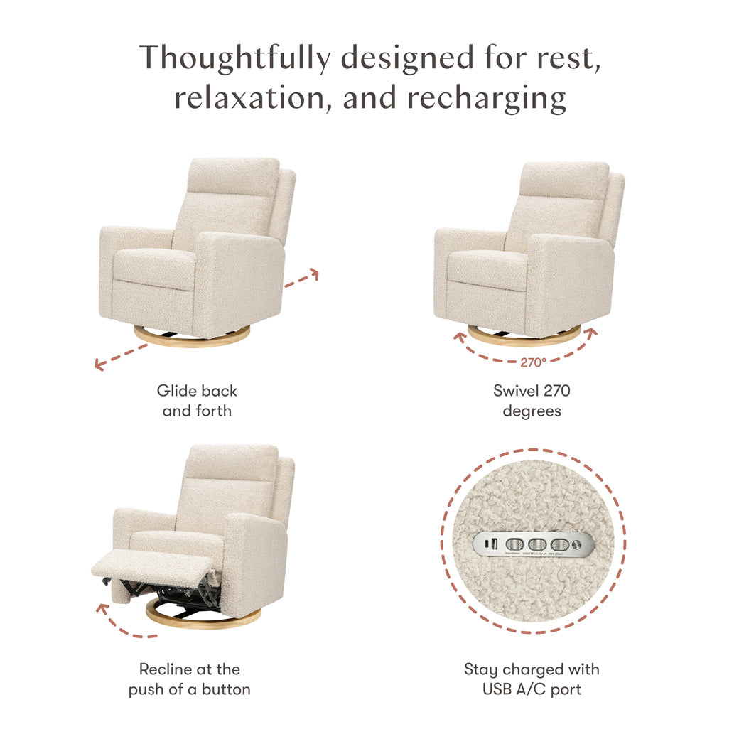 Sigi Pro Power Recliner & Swivel Glider with Power Adjustable Headrest & Lumbar Support
