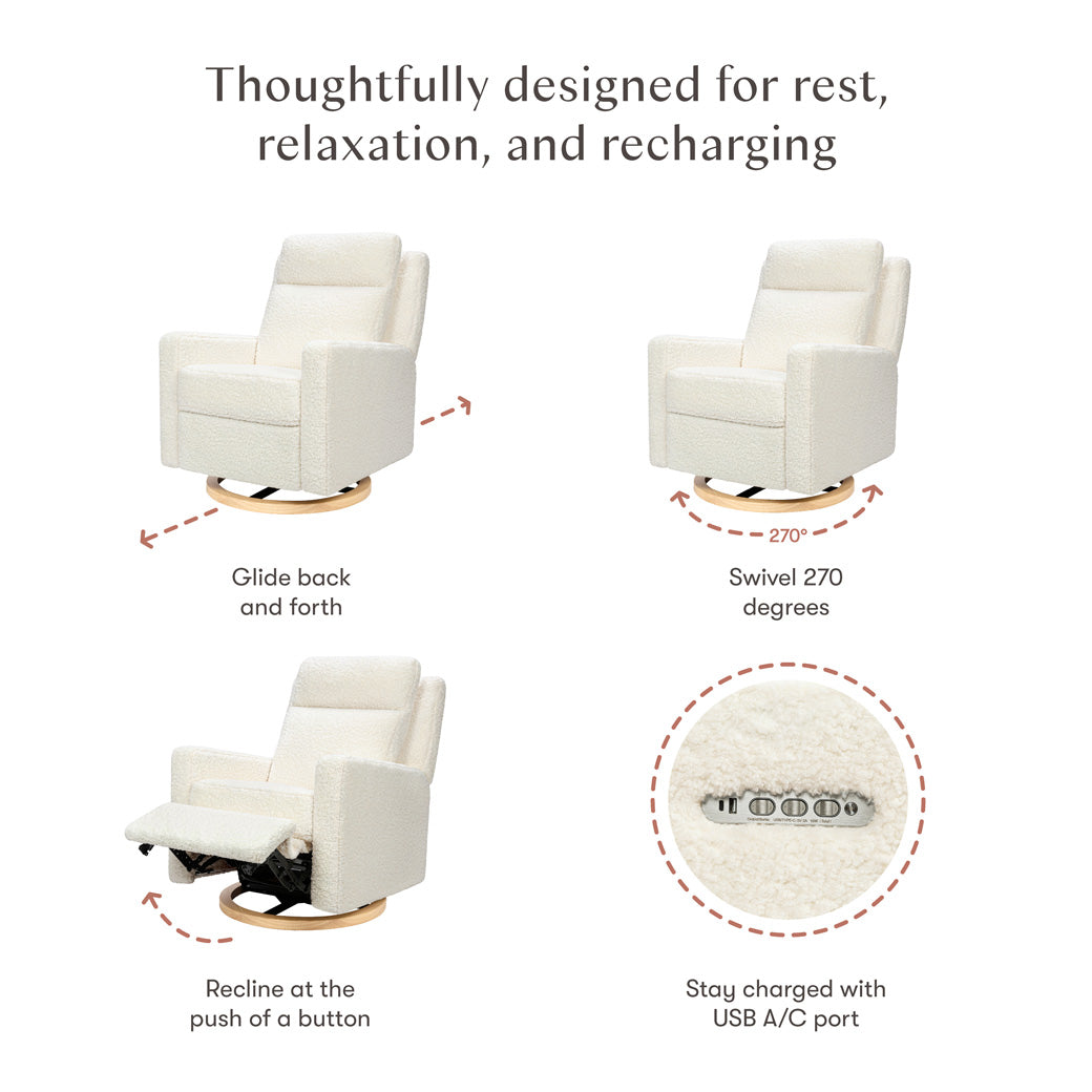 Sigi Pro Power Recliner & Swivel Glider with Power Adjustable Headrest & Lumbar Support