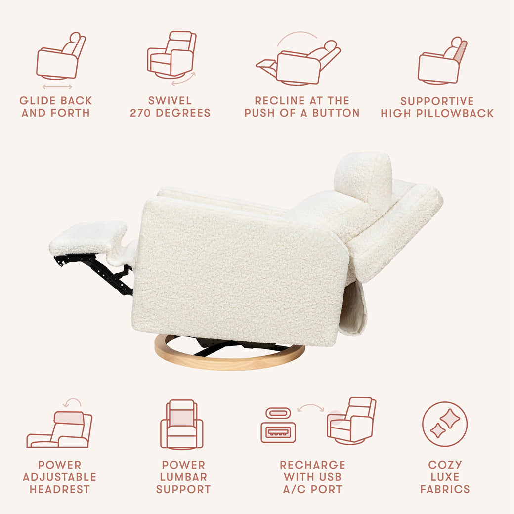 Sigi Pro Power Recliner & Swivel Glider with Power Adjustable Headrest & Lumbar Support