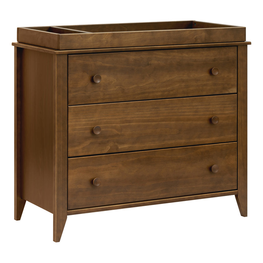 Babyletto Sprout 3-Drawer Changer Dresser with Removable Changing Tray Natural Walnut Babyletto Sprout 3-Drawer Changer Dresser with Removable Changing Tray Natural Walnut