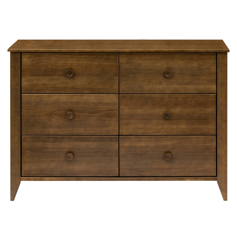 double dresser Babyletto Sprout 6-Drawer Double Dresser Chestnut / Natural