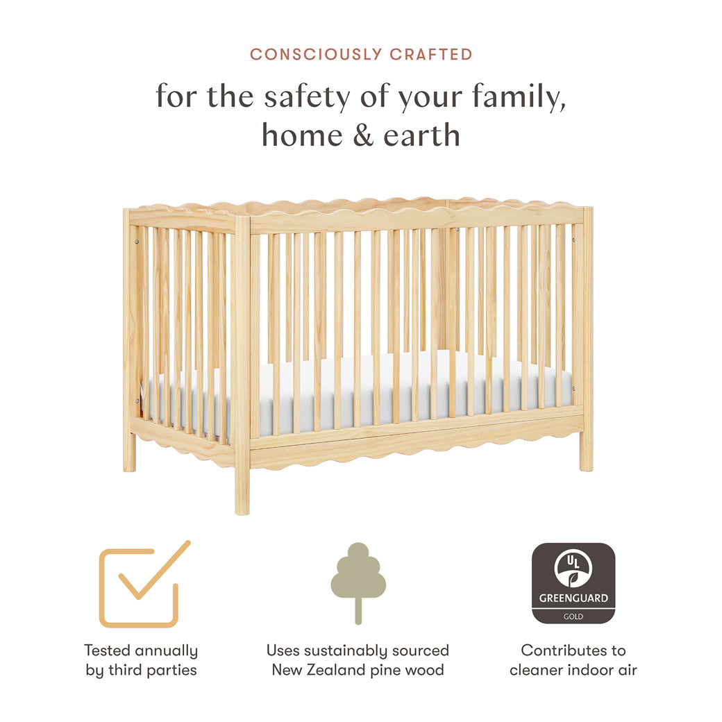 Swell 4-in-1 Convertible Crib with Toddler Bed Conversion Kit