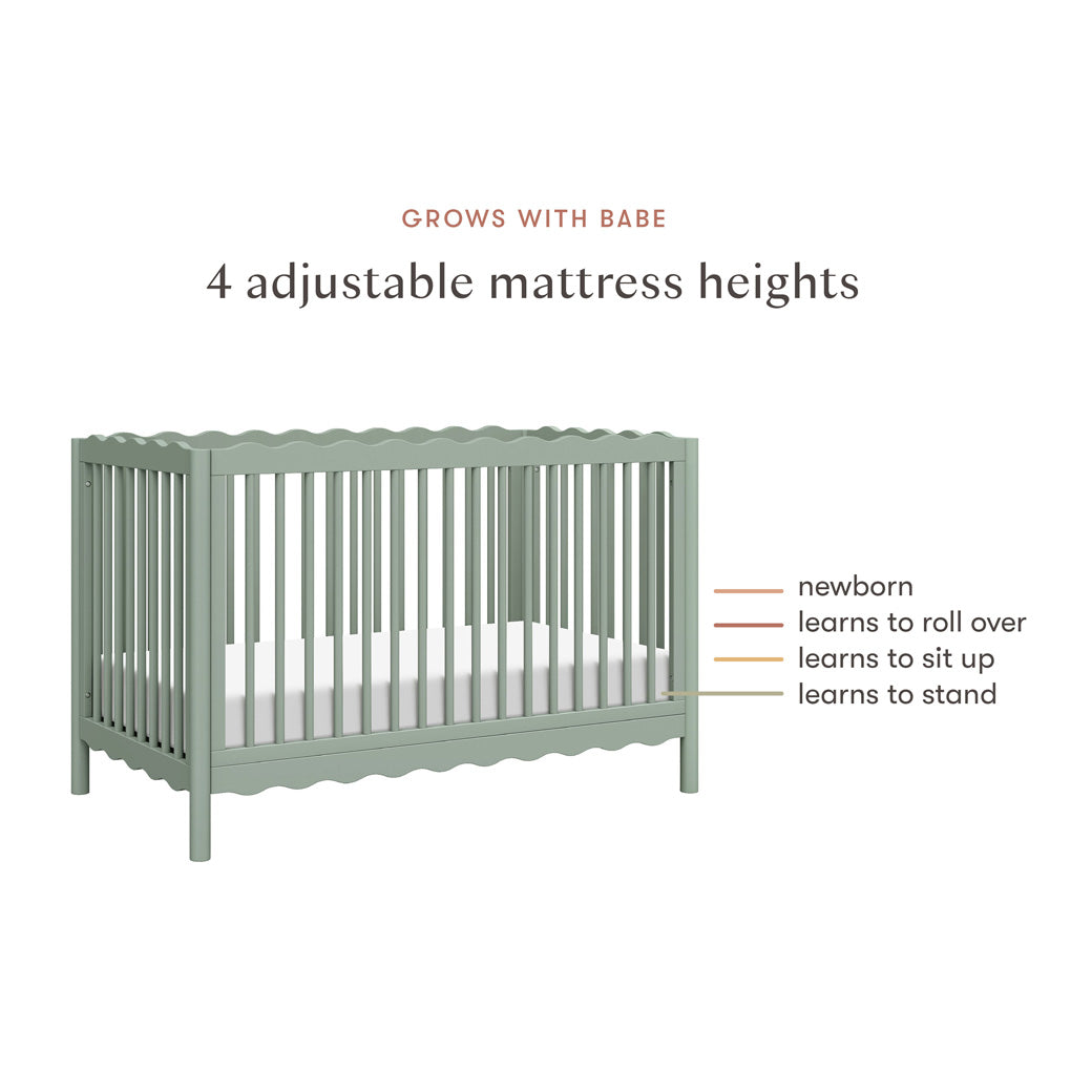 Swell 4-in-1 Convertible Crib with Toddler Bed Conversion Kit