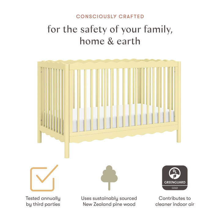 Swell 4-in-1 Convertible Crib with Toddler Bed Conversion Kit