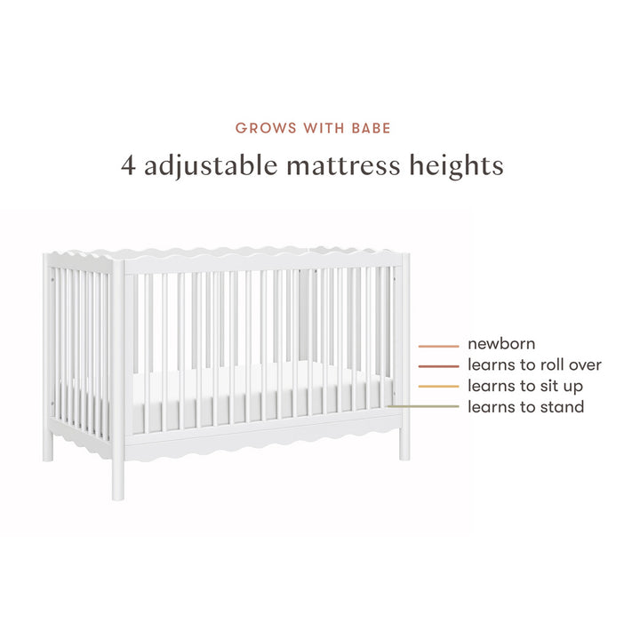 Swell 4-in-1 Convertible Crib with Toddler Bed Conversion Kit