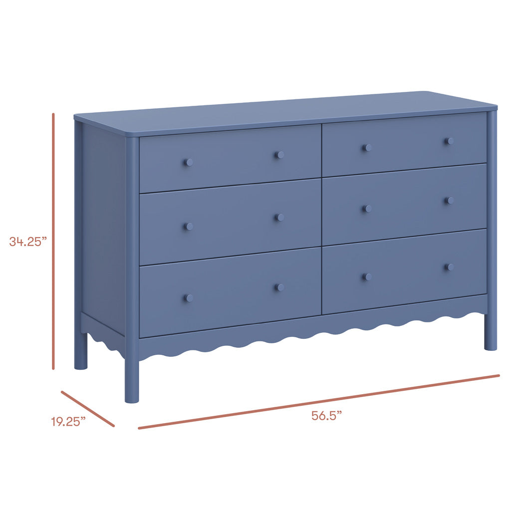 Swell 6-Drawer Assembled Dresser