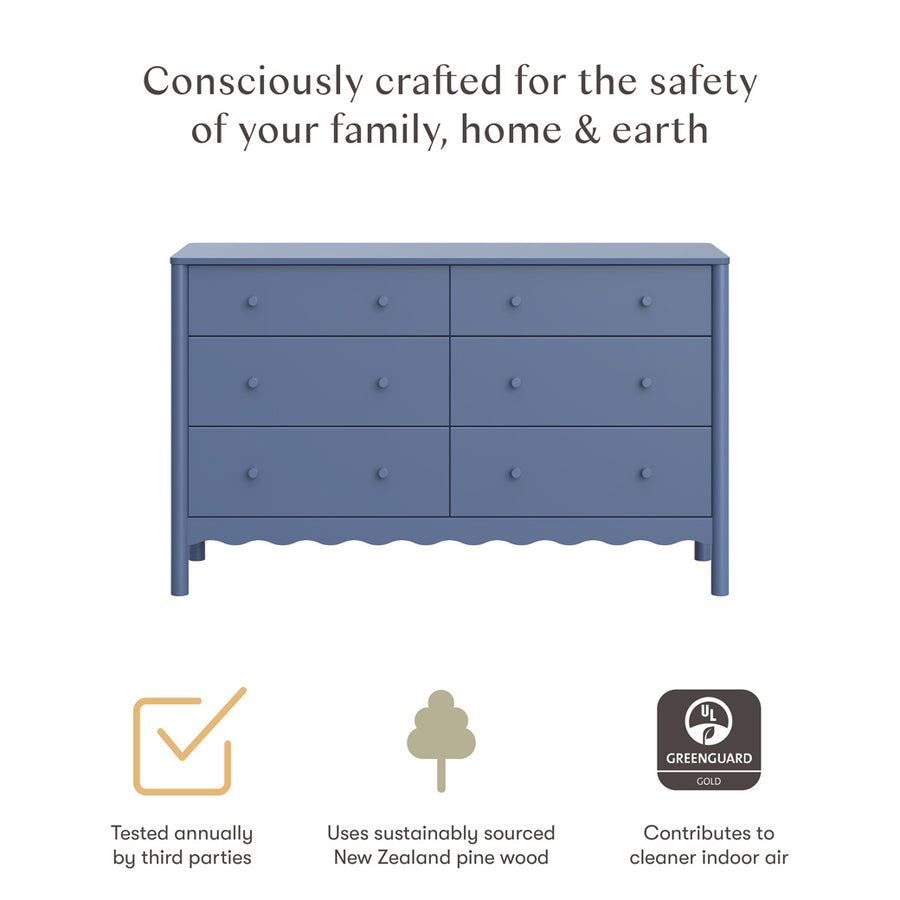 Babyletto Swell 6-Drawer Assembled Dresser | Modern Nursery Babyletto Swell 6-Drawer Assembled Dresser | Modern Nursery