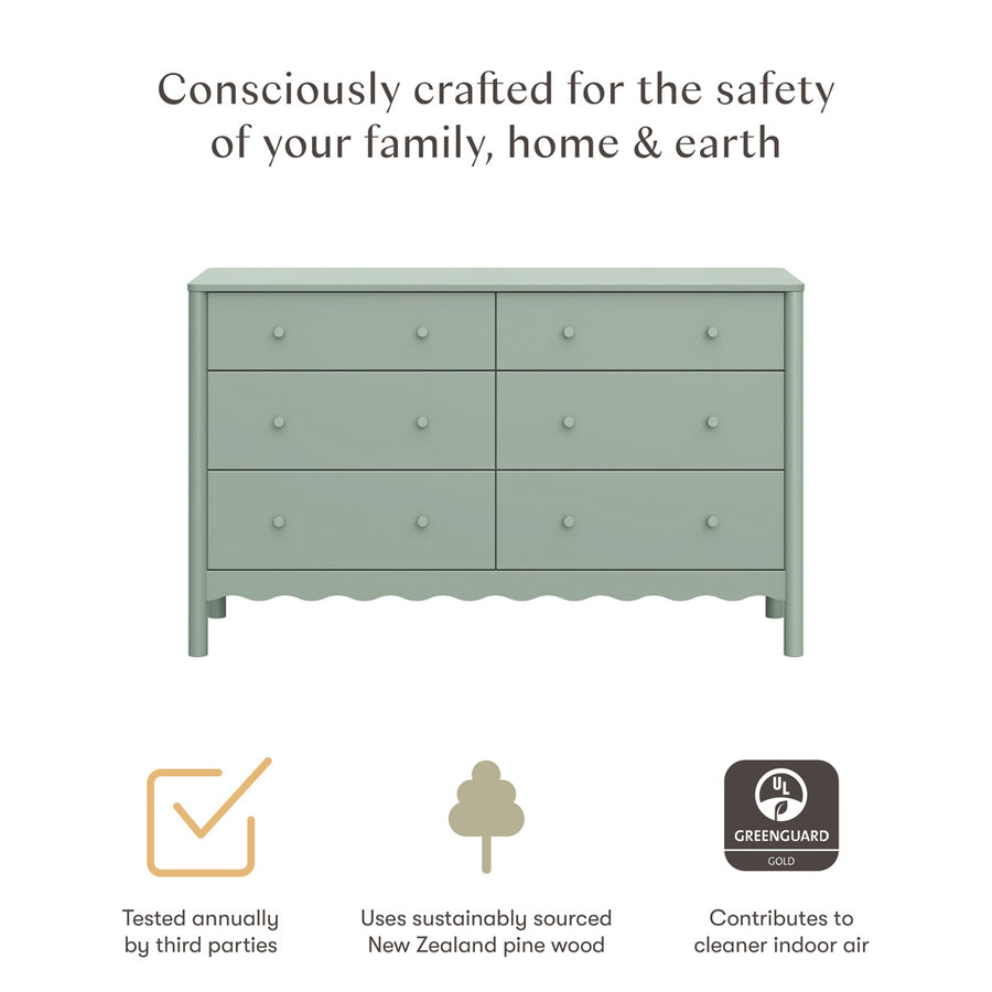 Babyletto Swell 6-Drawer Assembled Dresser | Modern Nursery Babyletto Swell 6-Drawer Assembled Dresser | Modern Nursery